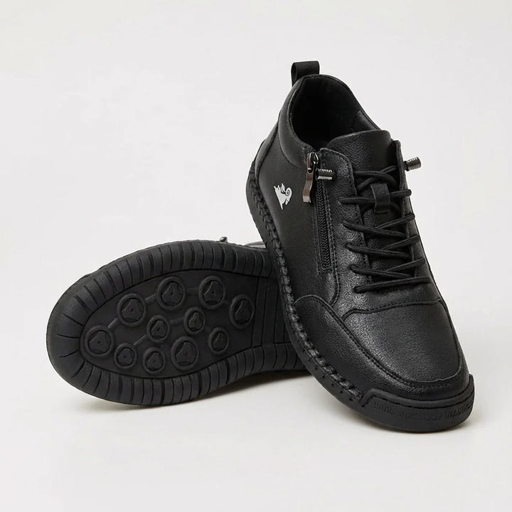 Kanning - Lace-Up Sneakers With Side Zipper