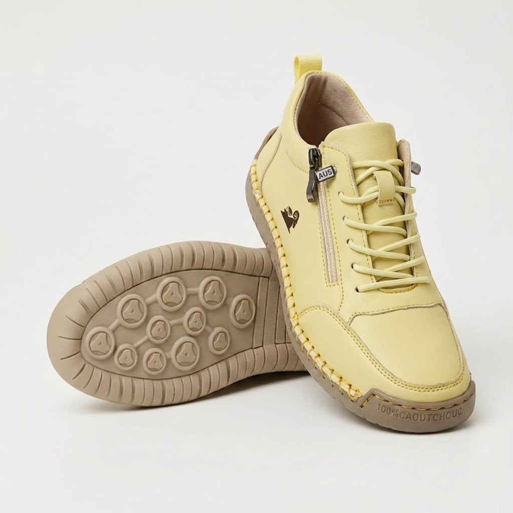 Schreiner - Lace-Up Zip Sneakers with Contrast Stitching
