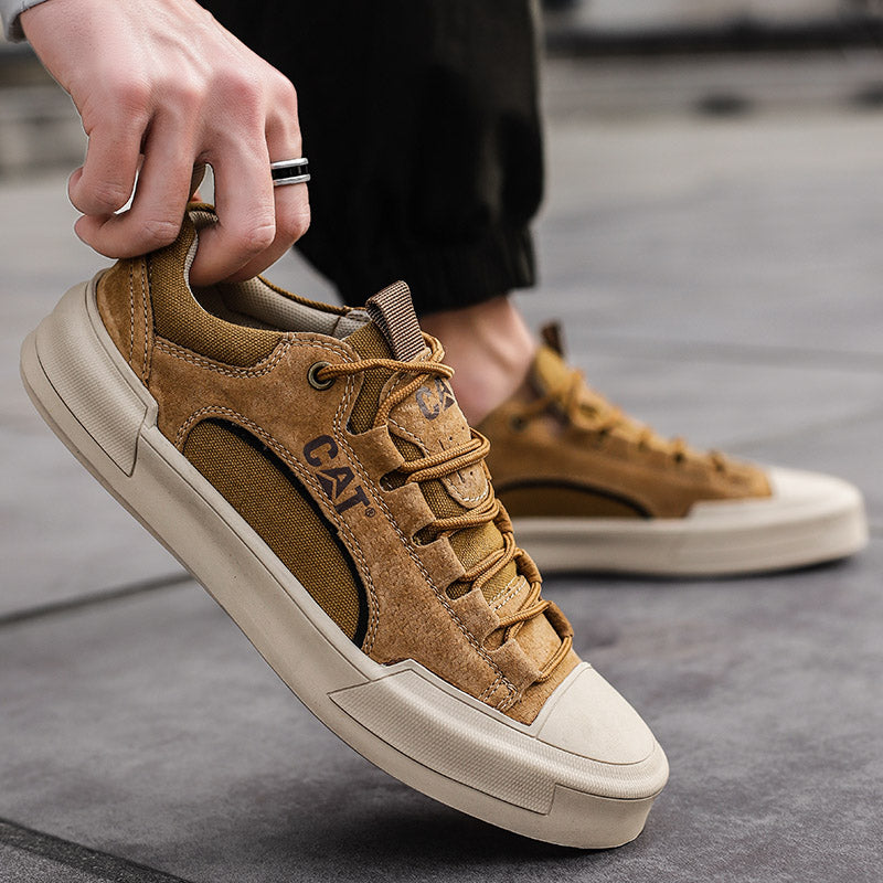 Atherton - Casual Suede Lace Up Sneakers