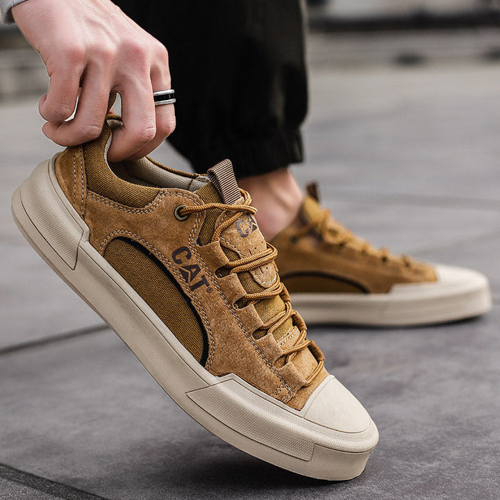 Atherton - Casual Suede Lace Up Sneakers