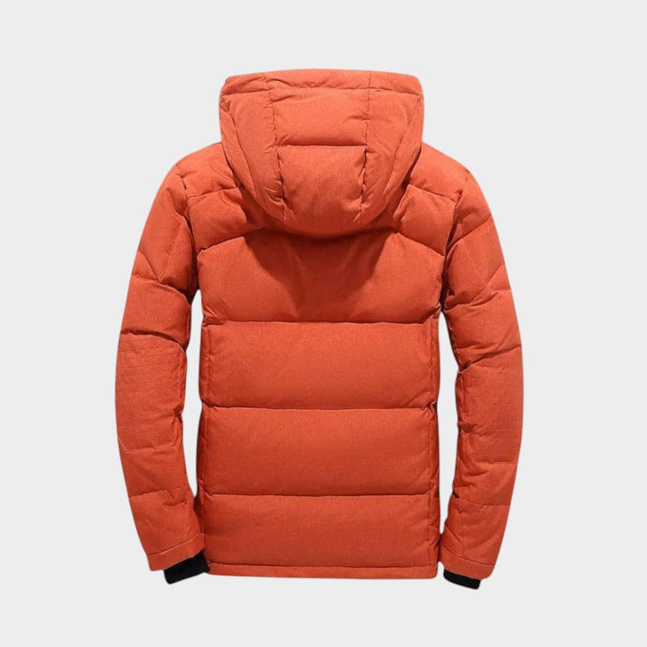 Alaxis - Puffer Jacket With Hood and Zippered Pockets