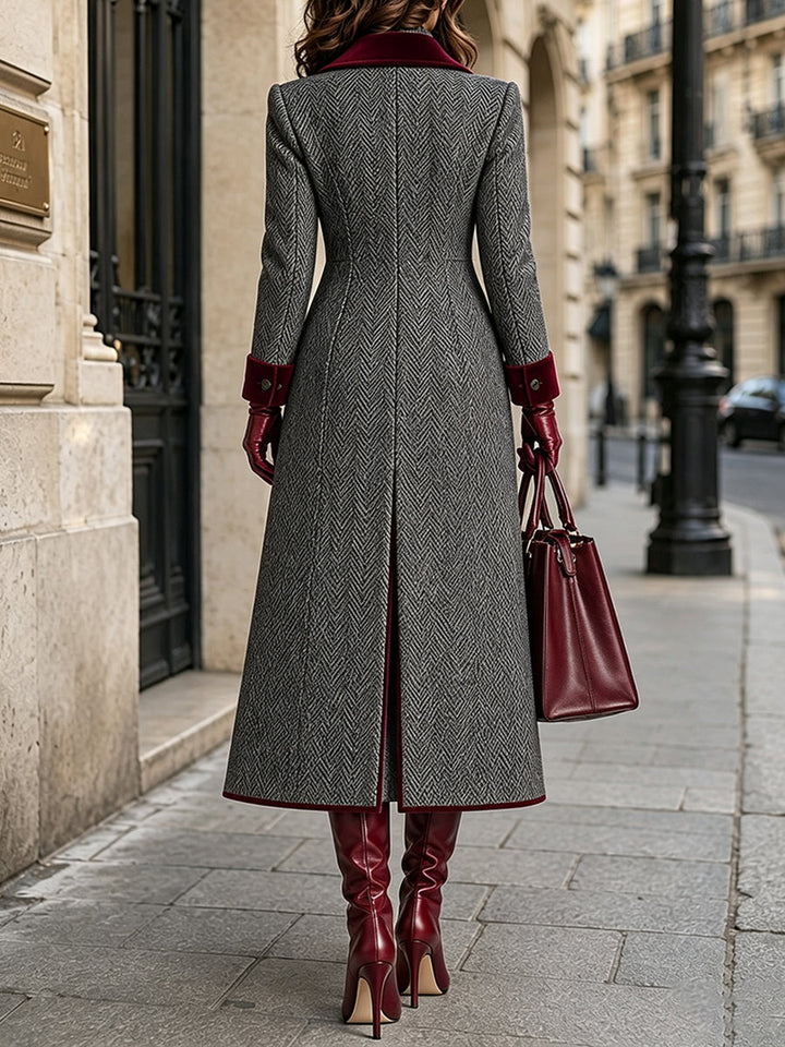Tanesha - Elegant Wool Blend Long Coat