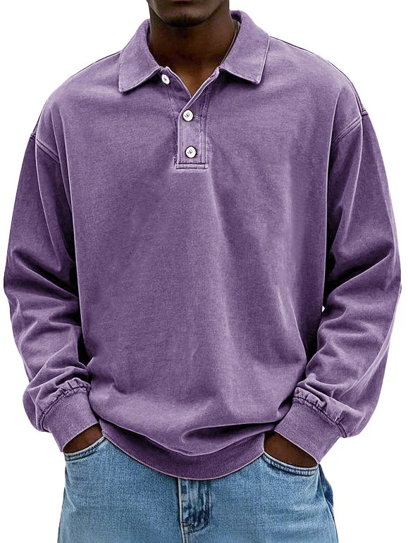 Leonel - Long Sleeve Polo Shirt
