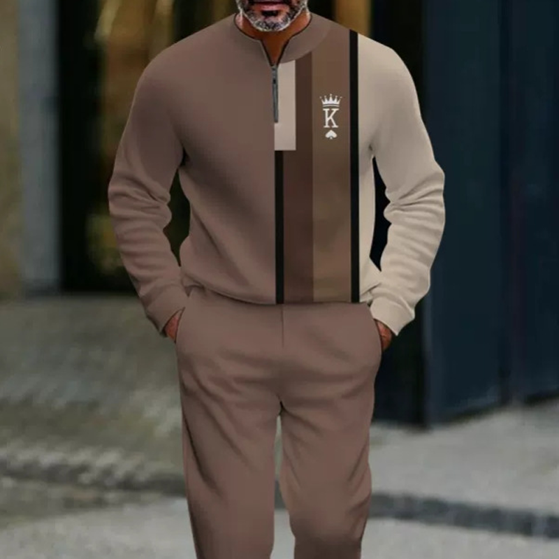 Mclerran - Graphic Print Sweater And Pants Set