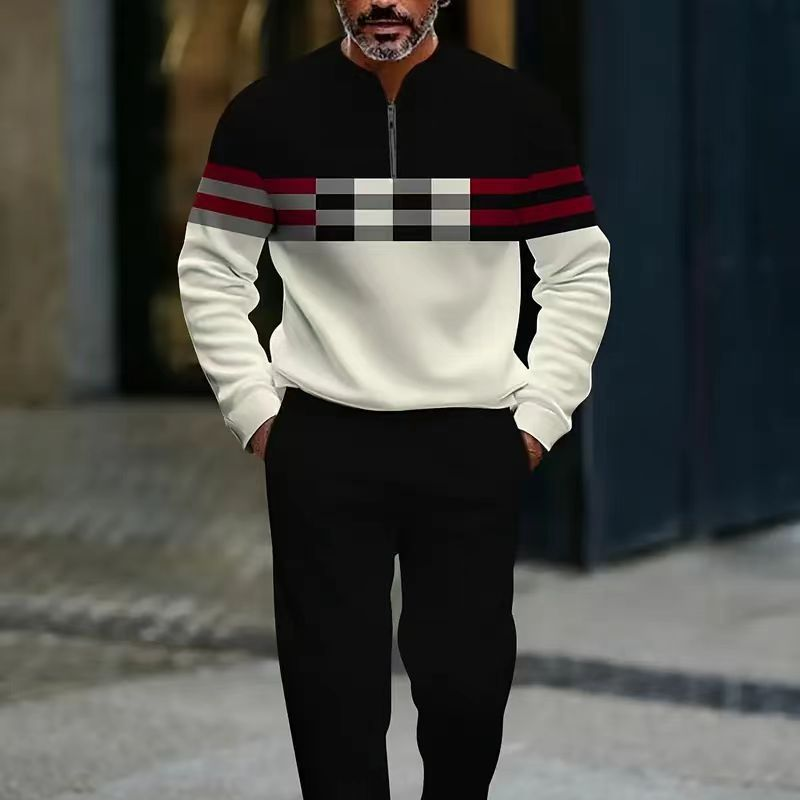 Mclerran - Graphic Print Sweater And Pants Set