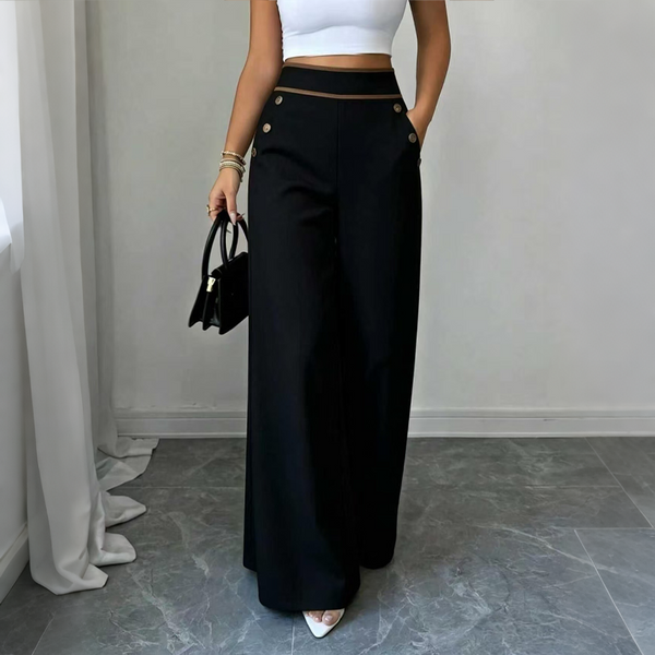 Carline - High Waisted Wide Leg Pant