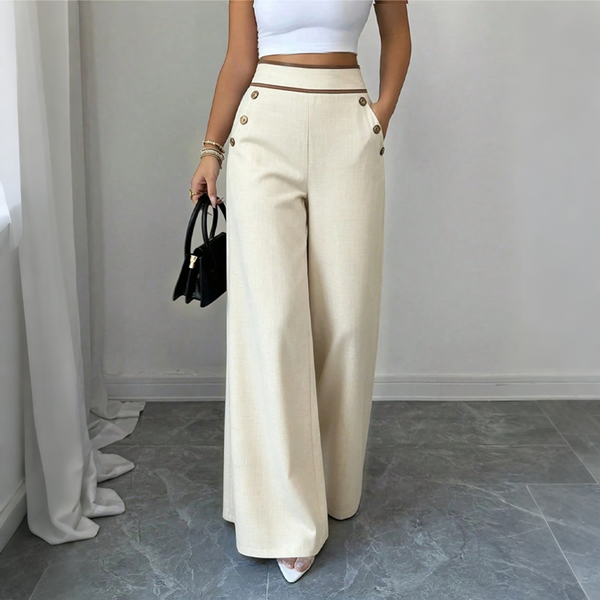 Carline - High Waisted Wide Leg Pant