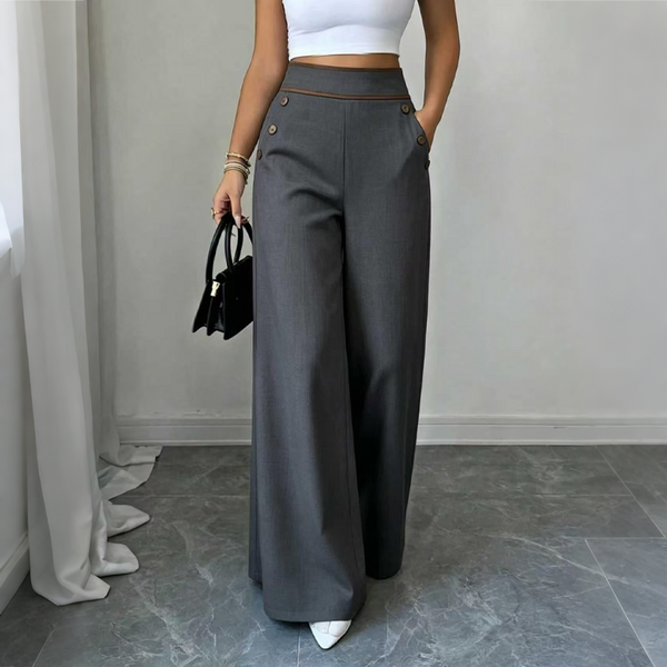 Carline - High Waisted Wide Leg Pant
