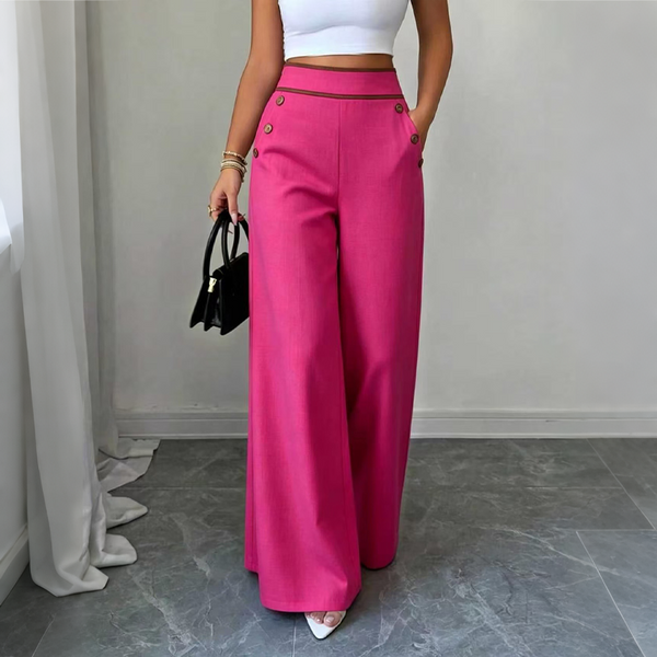 Carline - High Waisted Wide Leg Pant