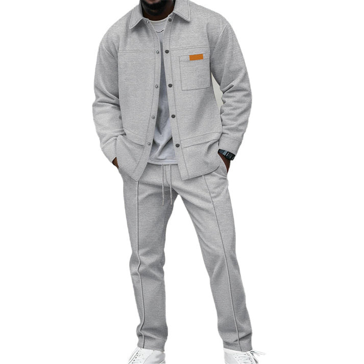 Devon - Comfortable Waffle Two Piece Set