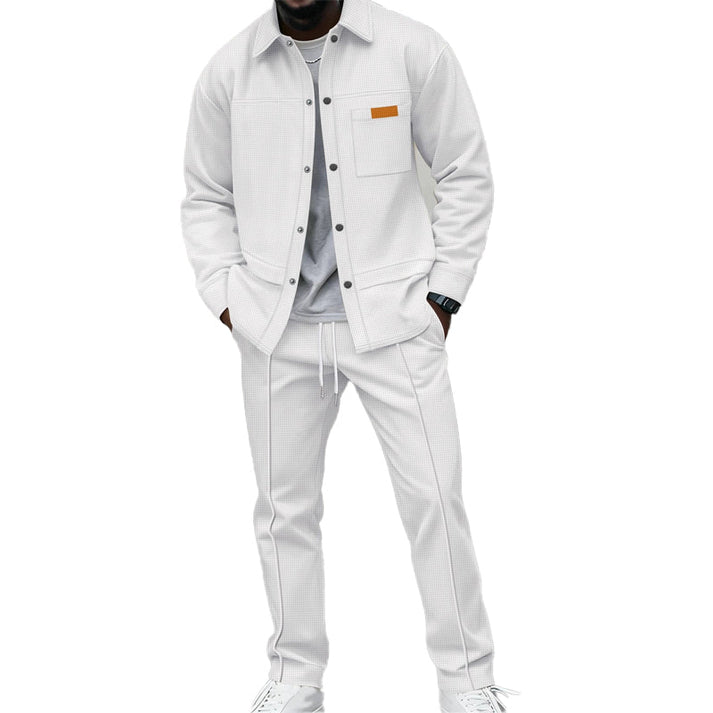 Devon - Comfortable Waffle Two Piece Set