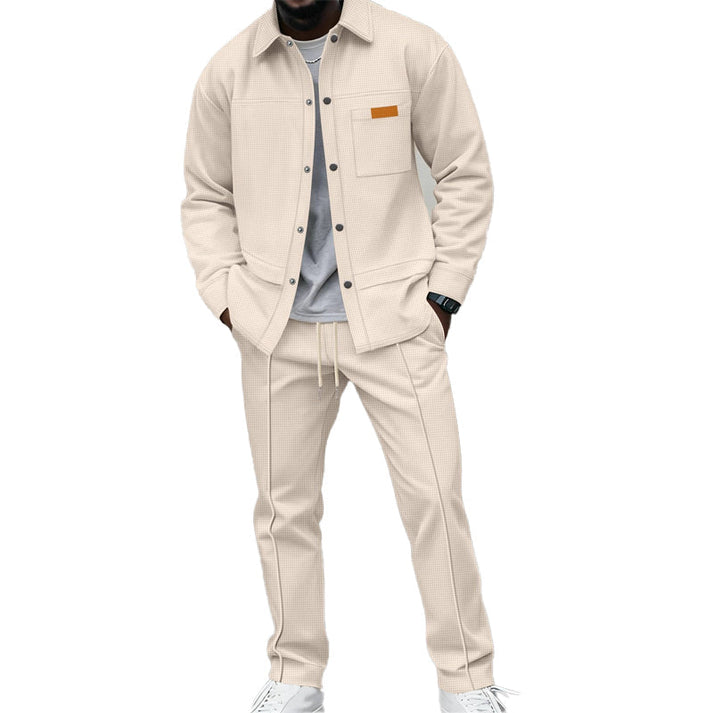 Devon - Comfortable Waffle Two Piece Set