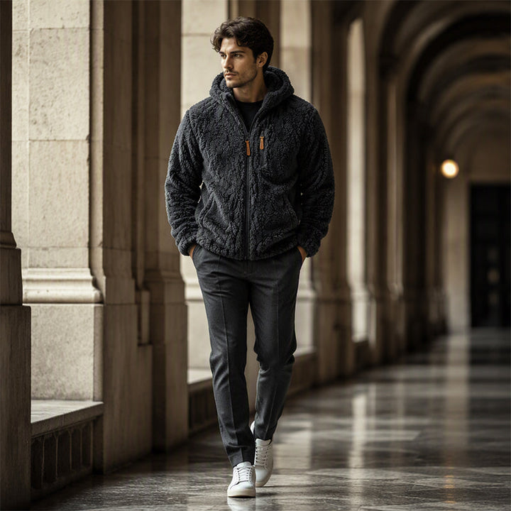 Quinten - Hooded Fleece Jacket With Zip-Up Front