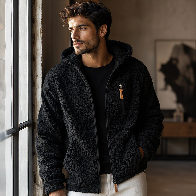 Quinten - Hooded Fleece Jacket With Zip-Up Front
