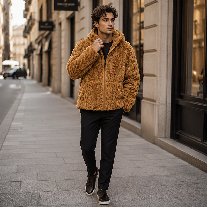 Quinten - Hooded Fleece Jacket With Zip-Up Front