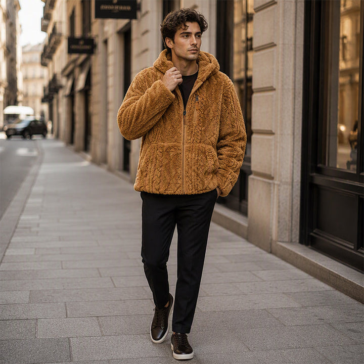 Quinten - Hooded Fleece Jacket With Zip-Up Front