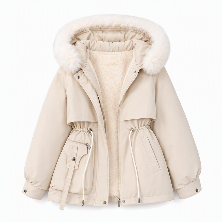Wenqing - Faux Fur Hooded Winter Jacket
