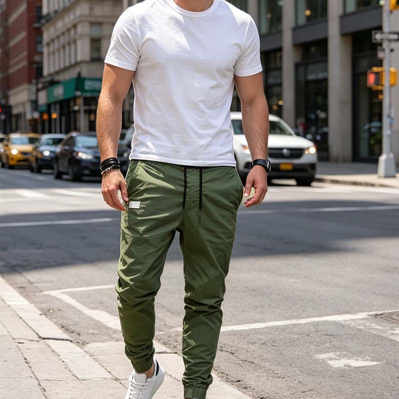 Lonan - Casual Drawstring Sweatpants