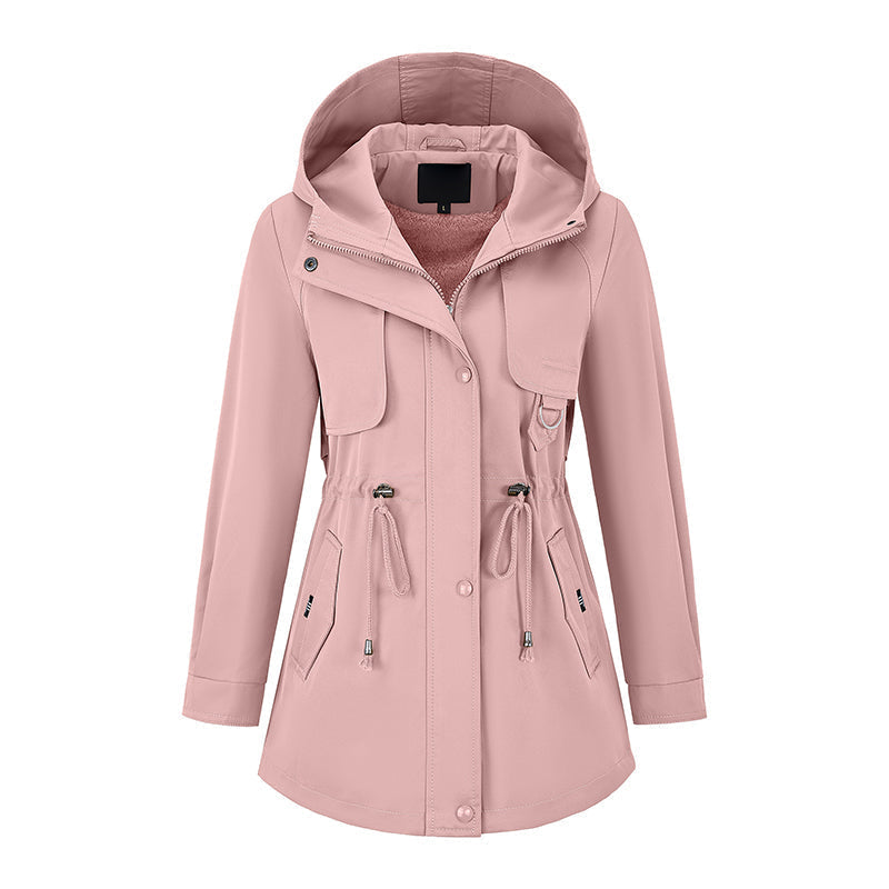 Niela - Windproof Hooded Zipper Jacket