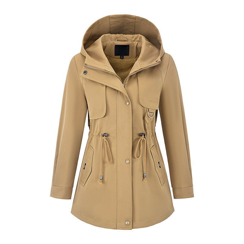 Niela - Windproof Hooded Zipper Jacket
