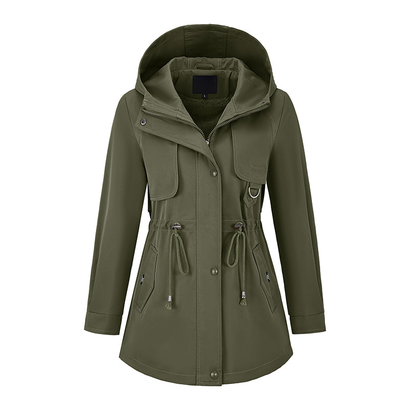 Niela - Windproof Hooded Zipper Jacket