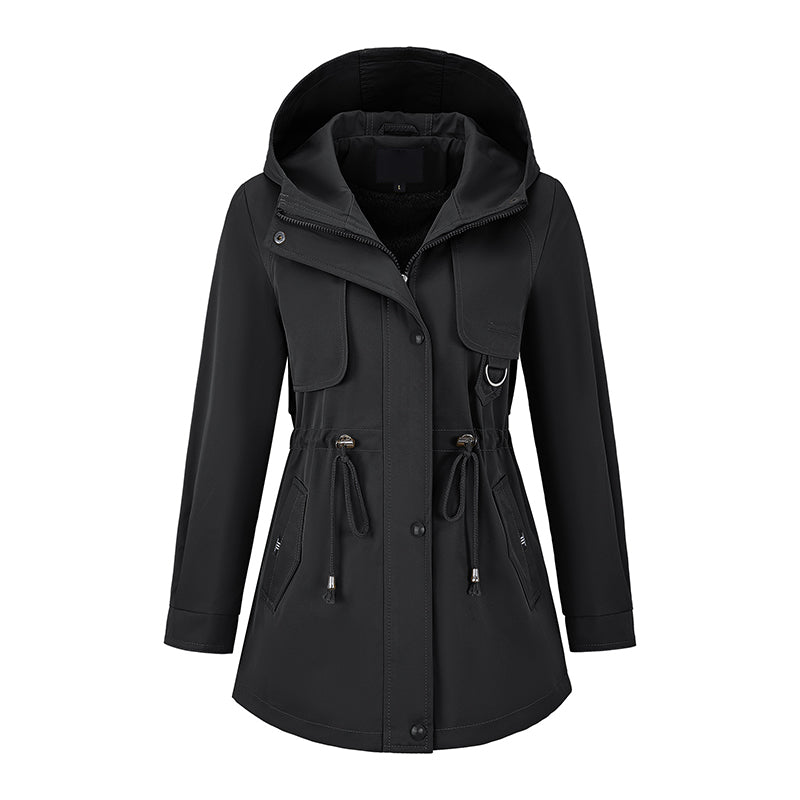 Niela - Windproof Hooded Zipper Jacket