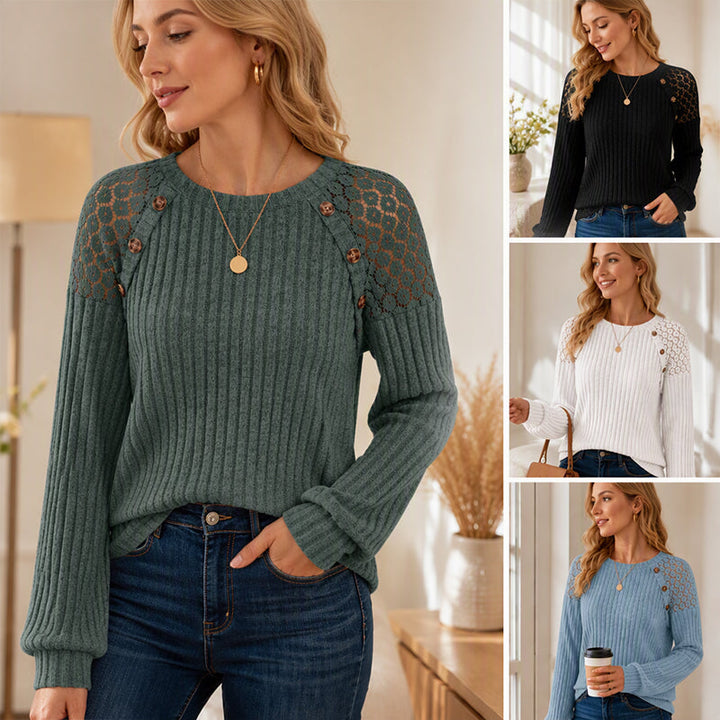 Jalia - Long Sleeve Knitted Sweater