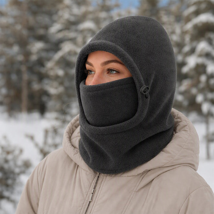 Norvello - Fleece Hooded Balaclava With Face Cover