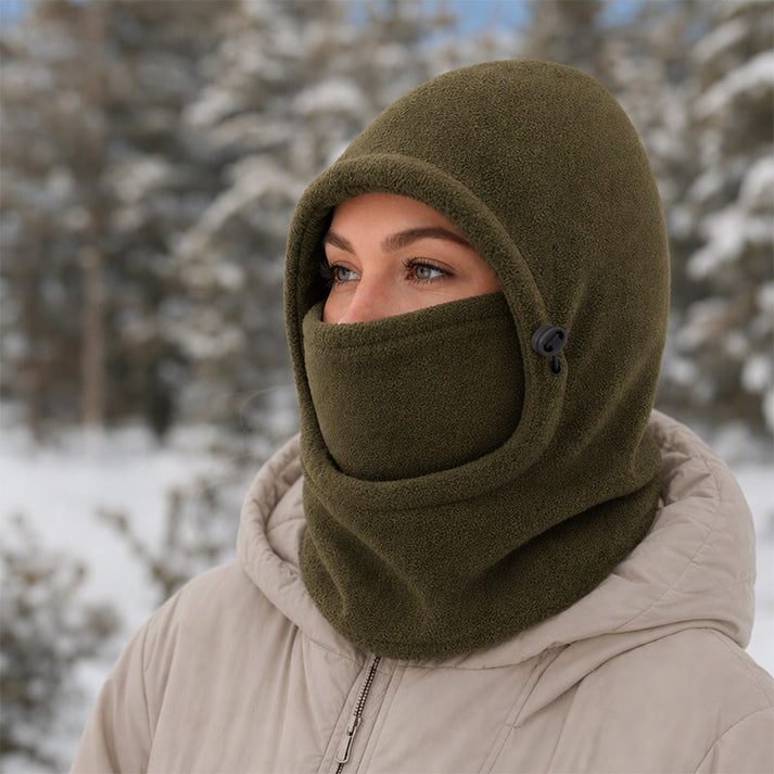 Norvello - Fleece Hooded Balaclava With Face Cover