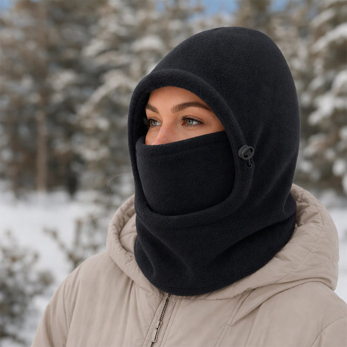Norvello - Fleece Hooded Balaclava With Face Cover