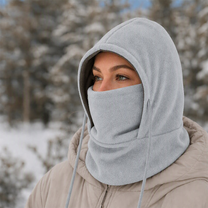 Norvello - Fleece Hooded Balaclava With Face Cover