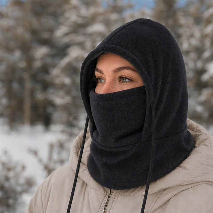 Norvello - Fleece Hooded Balaclava With Face Cover