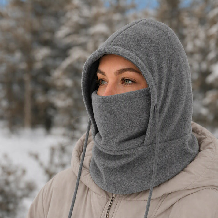 Norvello - Fleece Hooded Balaclava With Face Cover
