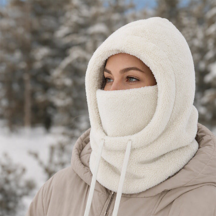 Norvello - Fleece Hooded Balaclava With Face Cover