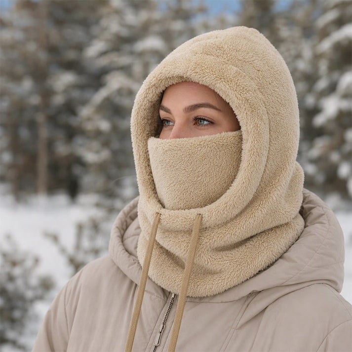 Norvello - Fleece Hooded Balaclava With Face Cover