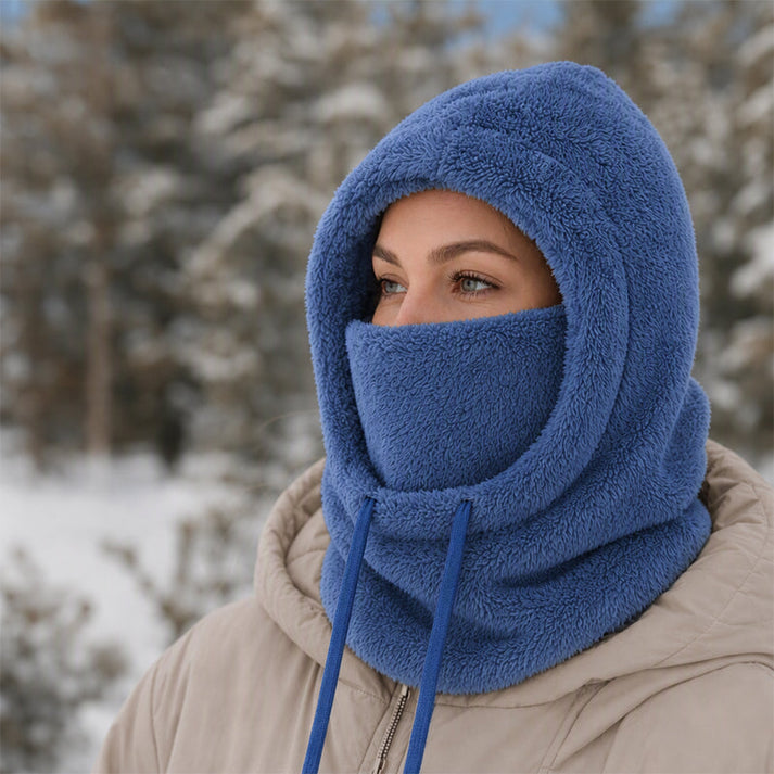 Norvello - Fleece Hooded Balaclava With Face Cover