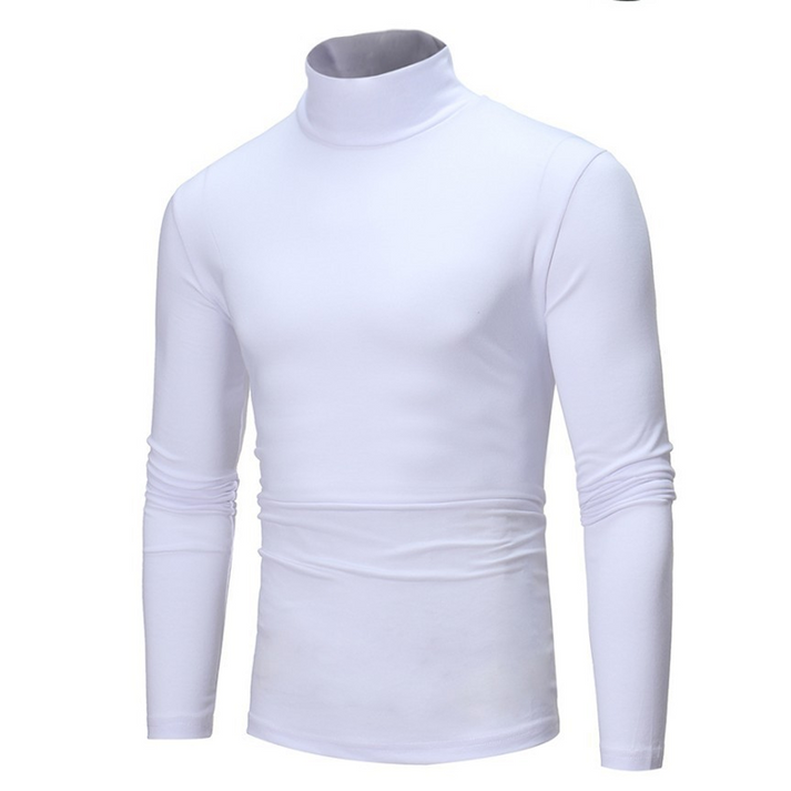 Elmo - Fitted Faux Turtleneck Top
