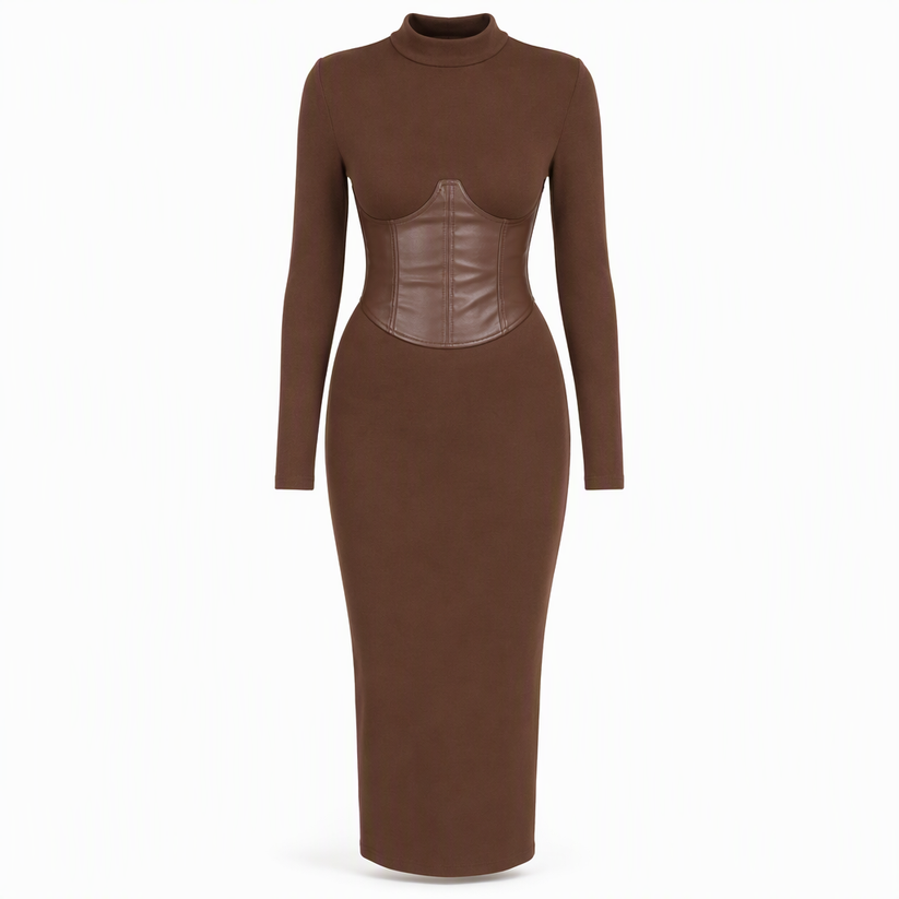 Rabiatou - Long Sleeves Sweater Dress