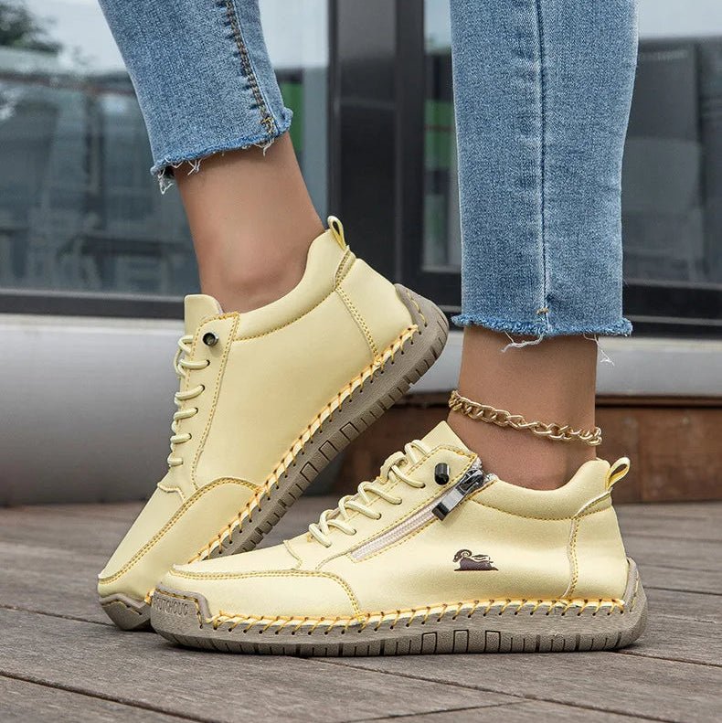 Kanning - Lace-Up Sneakers With Side Zipper