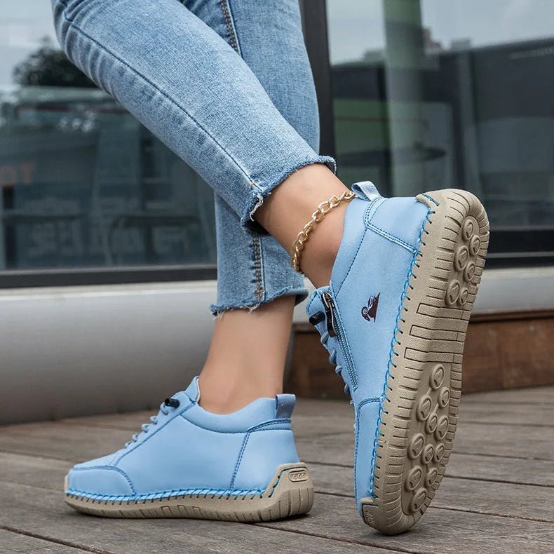 Kanning - Lace-Up Sneakers With Side Zipper